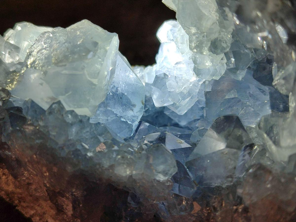 Natural Large Blue Celestite Specimen x 1 From Sakoany, Madagascar - Toprock Gemstones and Minerals 