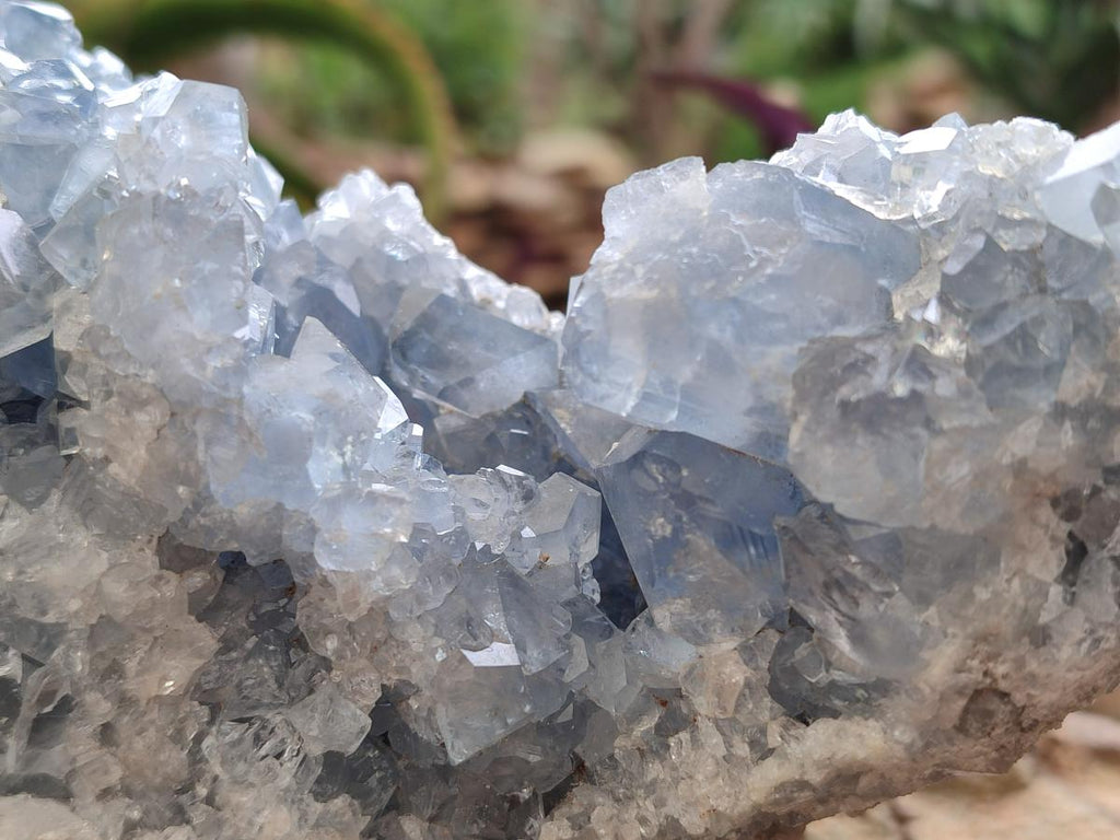 Natural Large Blue Celestite Specimen x 1 From Sakoany, Madagascar - Toprock Gemstones and Minerals 