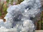Natural Large Blue Celestite Specimen x 1 From Sakoany, Madagascar - Toprock Gemstones and Minerals 