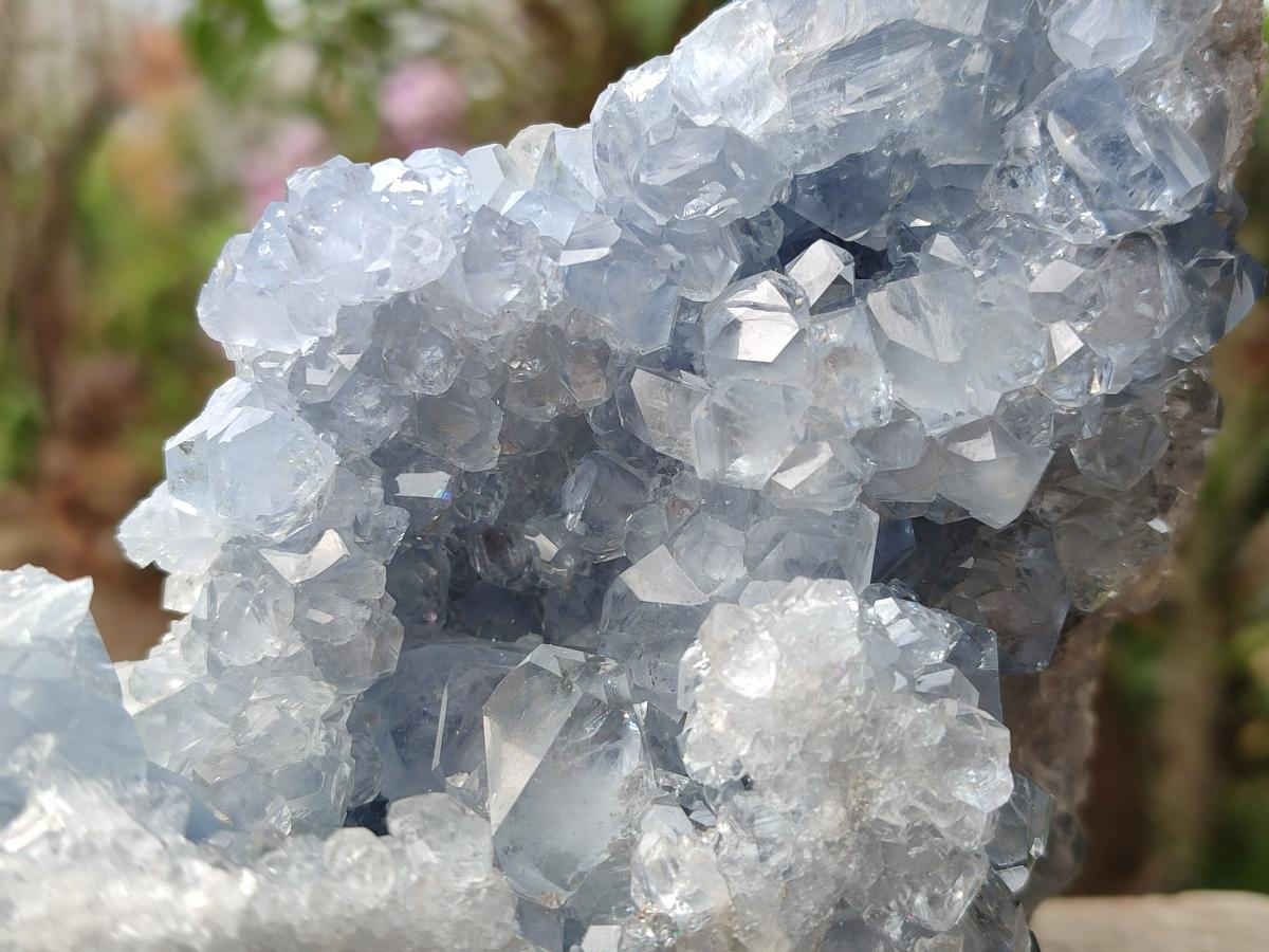 Natural Large Blue Celestite Specimen x 1 From Sakoany, Madagascar - Toprock Gemstones and Minerals 