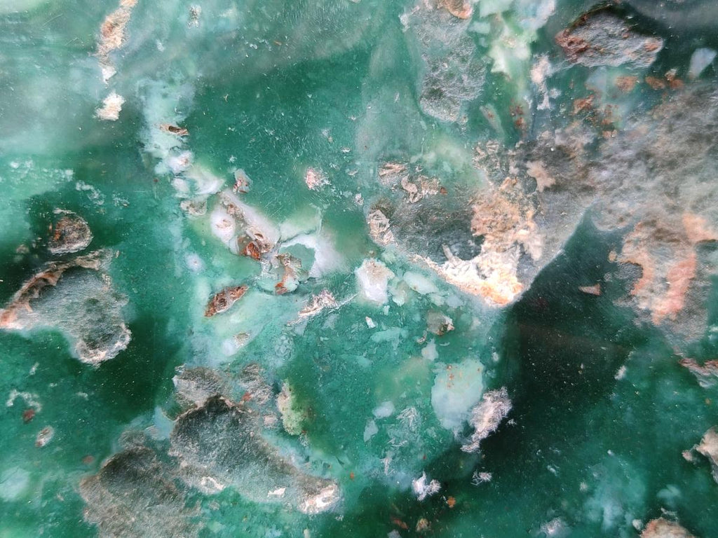 Polished One Side Large Mtorolite Chrysoprase Slice x 1 From Mutorashanga, Zimbabwe - Toprock Gemstones and Minerals 