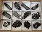 Natural Schorl Black Tourmaline Specimens x 12 From Erongo, Namibia - Toprock Gemstones and Minerals 