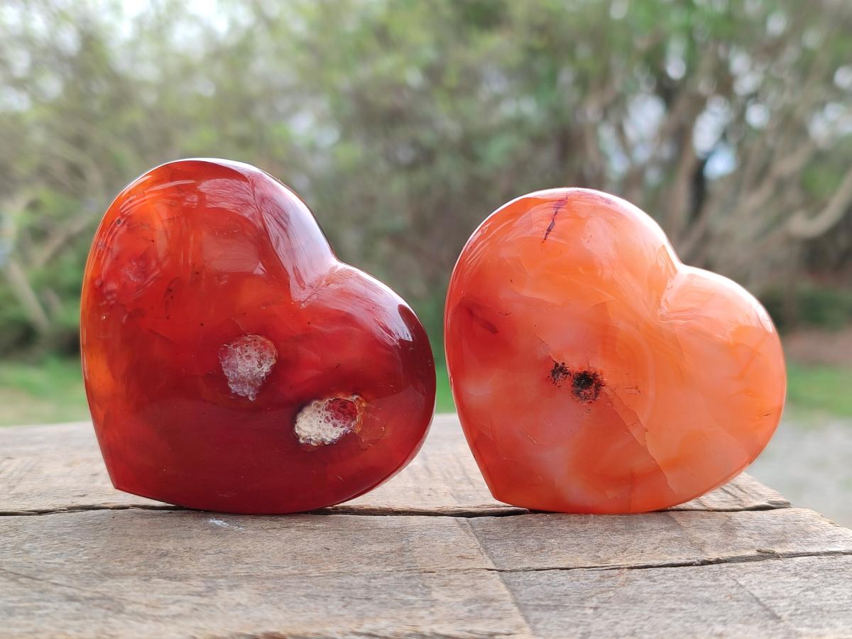 Polished Mix of Mineral Gemstone Hearts x 12 From Madagascar - Toprock Gemstones and Minerals 