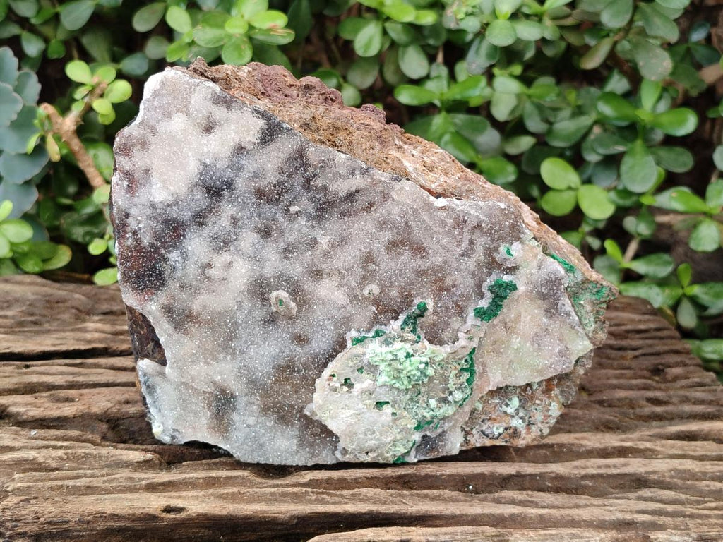 Natural Large Drusy Coated Dolomite Specimen with Malachite and Dufftite x 1 From Lupoto Mine, Congo - Toprock Gemstones and Minerals 