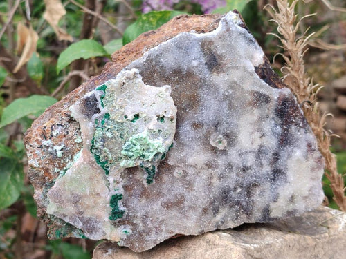 Natural Large Drusy Coated Dolomite Specimen with Malachite and Dufftite x 1 From Lupoto Mine, Congo - Toprock Gemstones and Minerals 