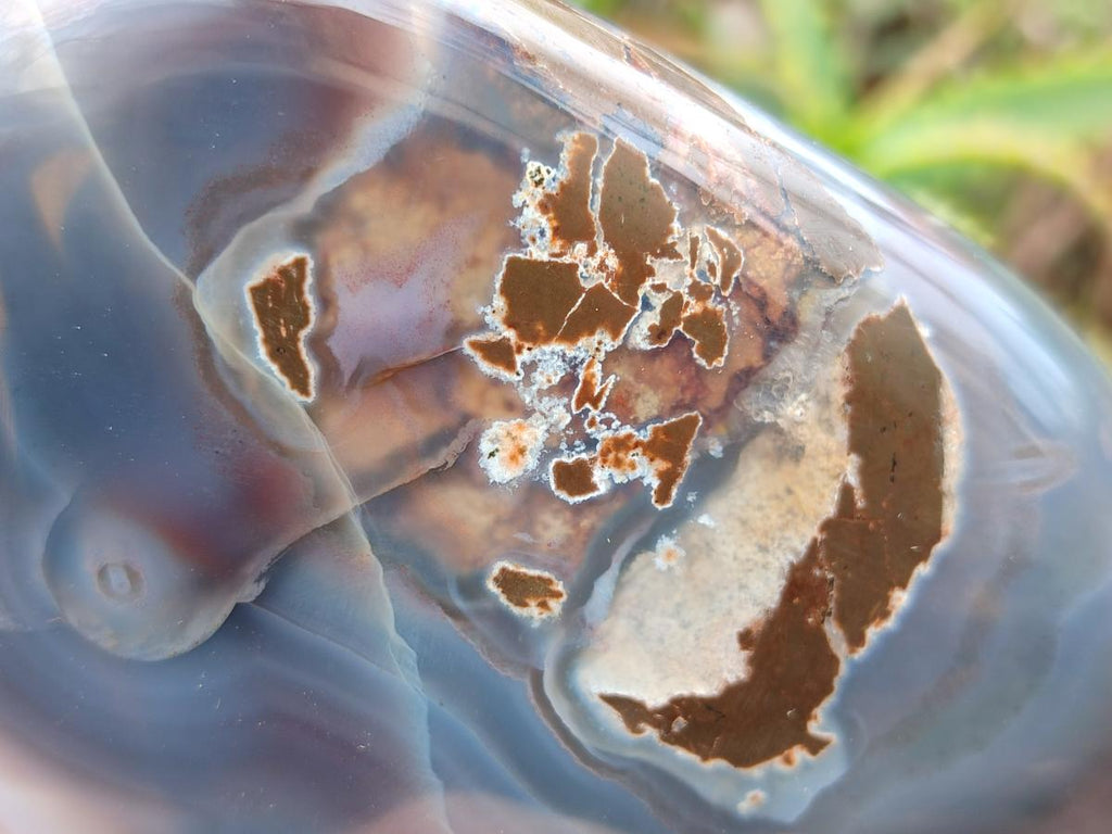 Polished Red Shashe River Agate Standing Display Pieces x 2 From Shashe River, Zimbabwe - Toprock Gemstones and Minerals 