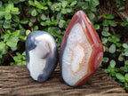 Polished Red Shashe River Agate Standing Display Pieces x 2 From Shashe River, Zimbabwe - Toprock Gemstones and Minerals 