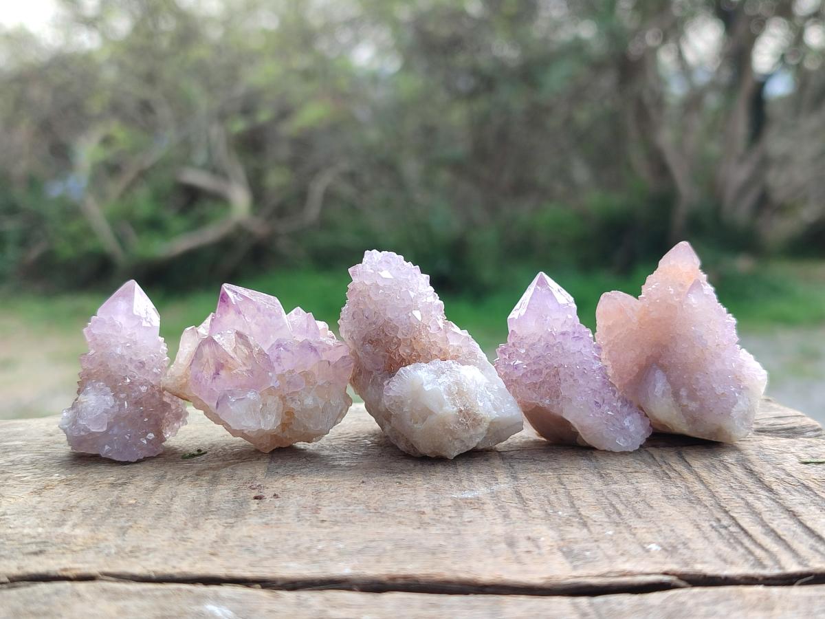 Natural Small Spirit Amethyst Crystals and Clusters x 35 From Boekenhouthoek, South Africa - Toprock Gemstones and Minerals 