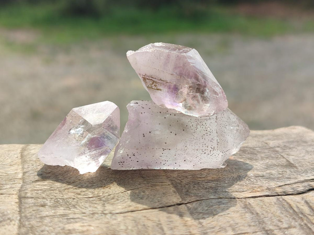Natural Mini Mix of Window Quartz Crystals x 74 From Brandberg, Namibia - Toprock Gemstones and Minerals 