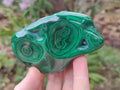 Polished Flower Banded Malachite Free Forms x 6 From Congo - Toprock Gemstones and Minerals 
