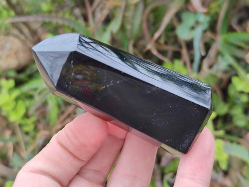 Polished Dark Morion Smokey Quartz Crystals x 6 From Madagascar - Toprock Gemstones and Minerals 