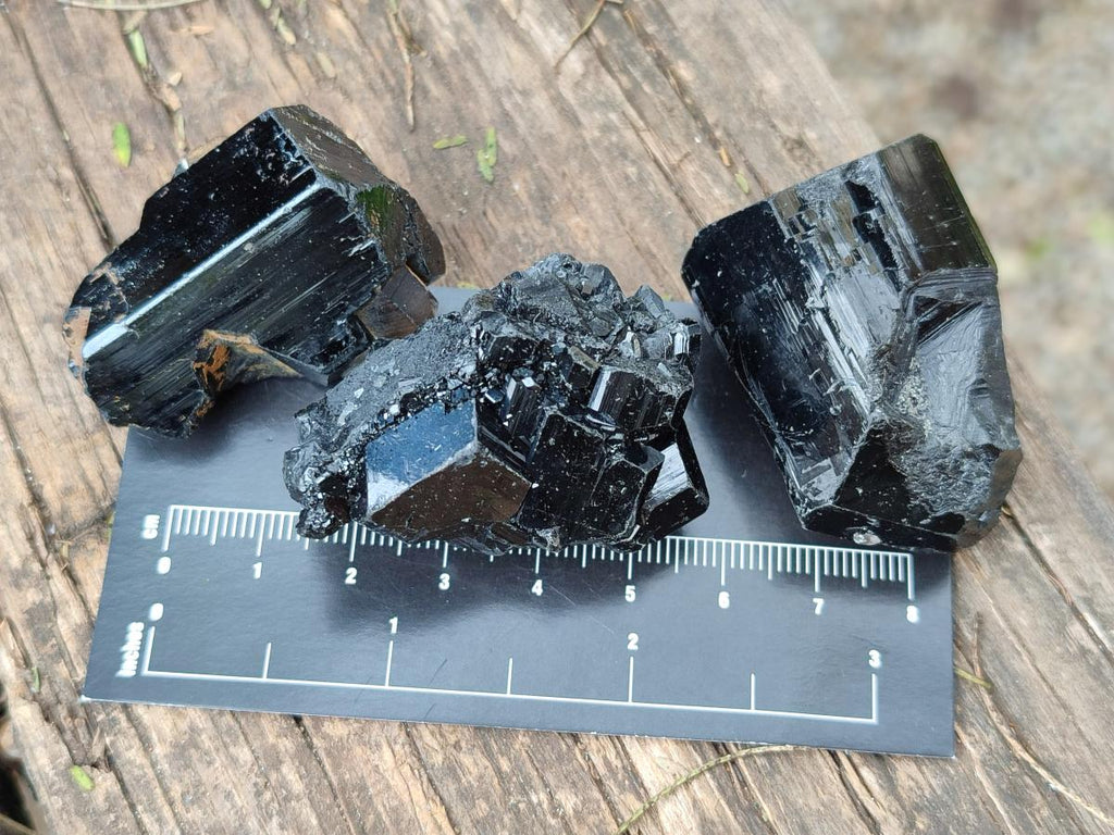 Natural Schorl Black Tourmaline Specimens x 35 From Erongo, Namibia - Toprock Gemstones and Minerals 