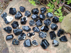 Natural Schorl Black Tourmaline Specimens x 35 From Erongo, Namibia - Toprock Gemstones and Minerals 