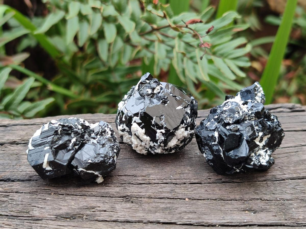Natural Schorl Black Tourmaline Specimens x 35 From Erongo, Namibia - Toprock Gemstones and Minerals 