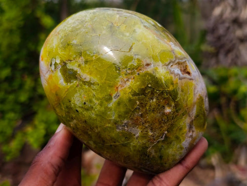 Polished Green Opal Standing Display Pieces x 2 From Betroka, Madagascar - Toprock Gemstones and Minerals 