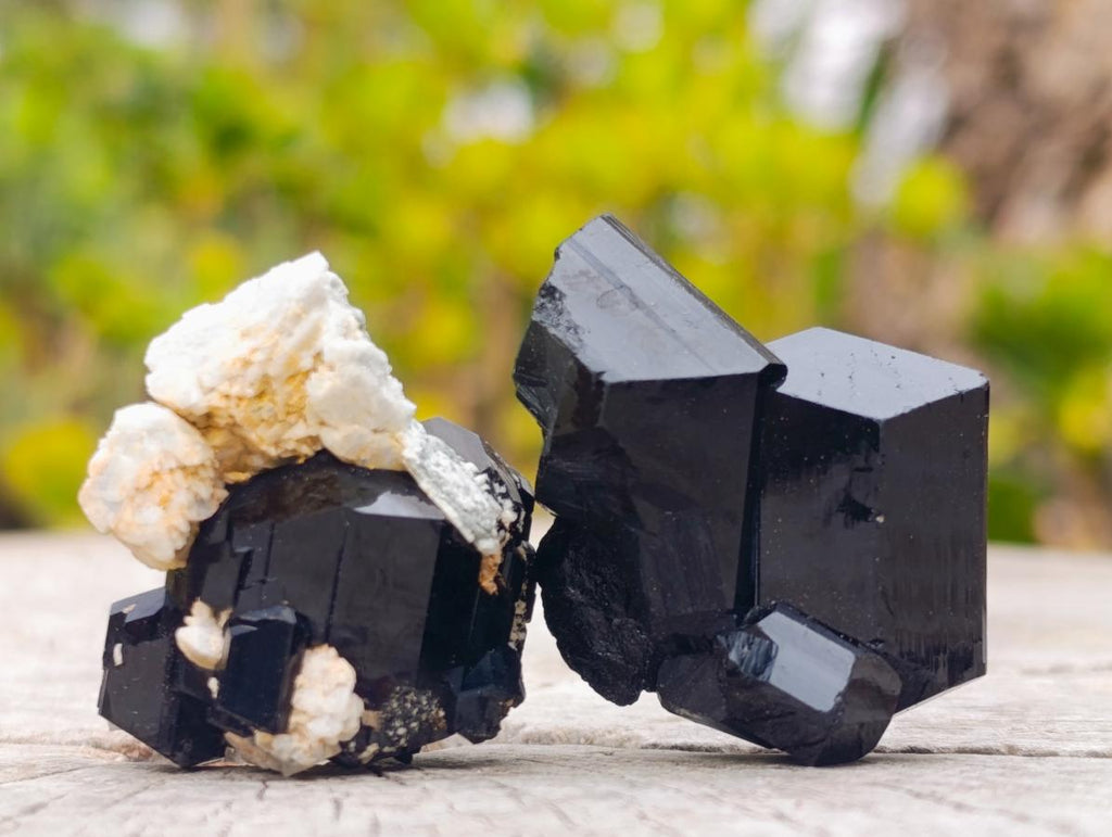 Natural Schorl Black Tourmaline Crystal Specimens x 70 From Erongo, Namibia - Toprock Gemstones and Minerals 