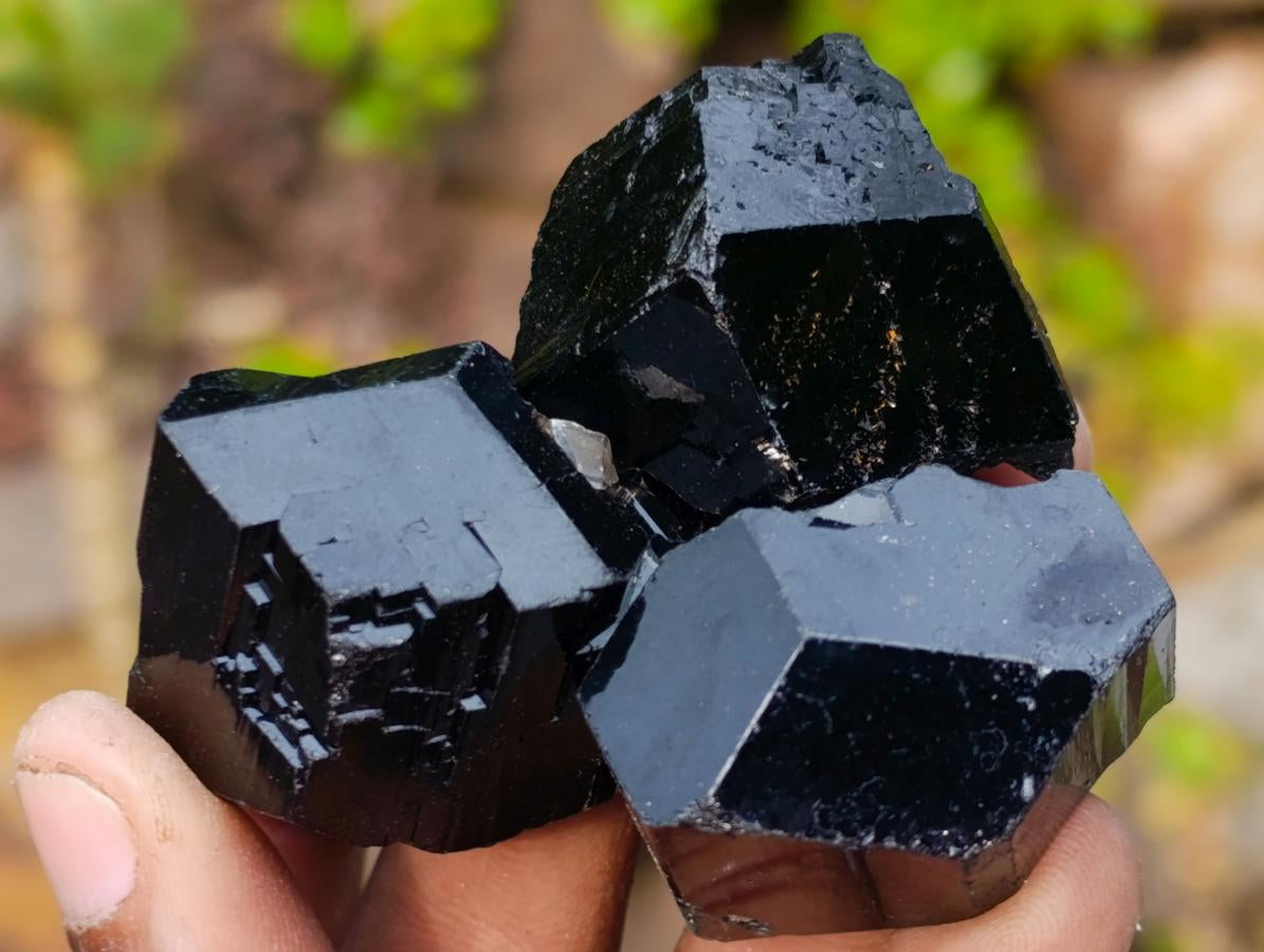 Natural Schorl Black Tourmaline Crystal Specimens x 70 From Erongo, Namibia - Toprock Gemstones and Minerals 
