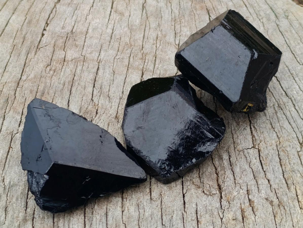 Natural Schorl Black Tourmaline Crystal Specimens x 70 From Erongo, Namibia - Toprock Gemstones and Minerals 