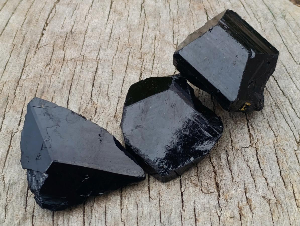 Natural Schorl Black Tourmaline Crystal Specimens x 70 From Erongo, Namibia - Toprock Gemstones and Minerals 