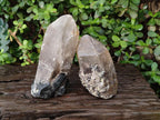 Natural Smokey Quartz Crystals with Associated Minerals x 2 From Erongo, Namibia - Toprock Gemstones and Minerals 