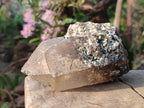Natural Smokey Quartz Crystals with Associated Minerals x 2 From Erongo, Namibia - Toprock Gemstones and Minerals 