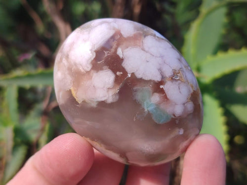 Polished Flower Agate Palm Stones x 24 From Antsahalova, Madagascar - Toprock Gemstones and Minerals 