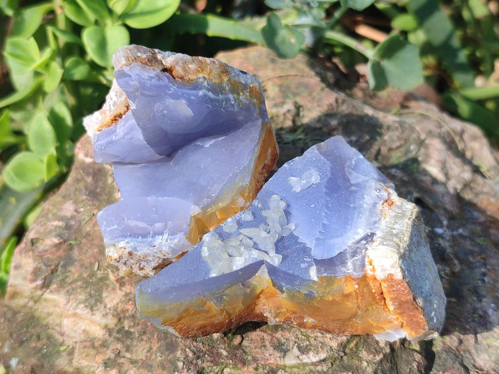 Natural Blue Lace Agate Specimens x 35 From Nsanje, Malawi - Toprock Gemstones and Minerals 