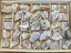 Natural Blue Lace Agate Specimens x 35 From Nsanje, Malawi - Toprock Gemstones and Minerals 