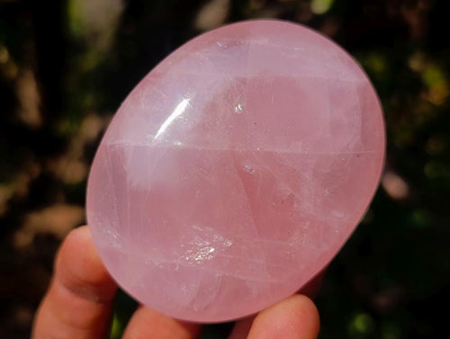 Polished Gemmy Rose Quartz Galets x 12 From Madagascar - Toprock Gemstones and Minerals 