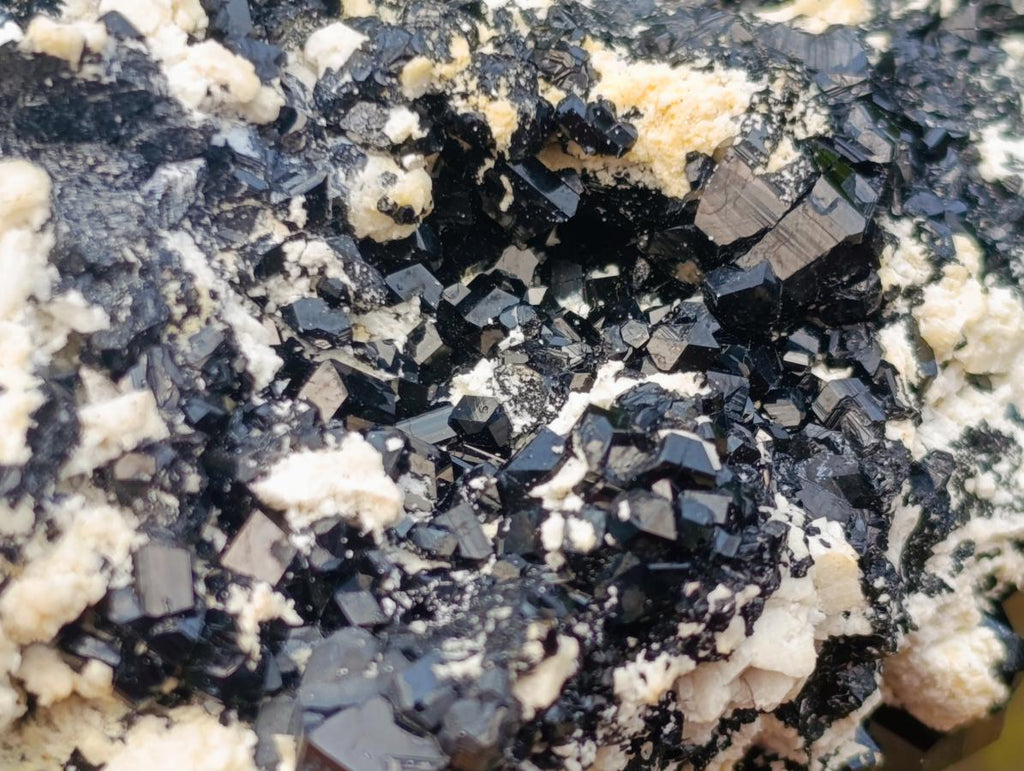 Natural Schorl Black Tourmaline Specimens with Feldspar x 2 From Erongo, Namibia - Toprock Gemstones and Minerals 