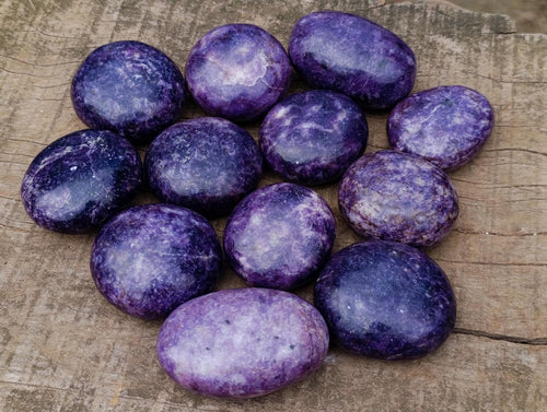 Polished Large Lepidolite Free Forms x 12 From Zimbabwe - Toprock Gemstones and Minerals 