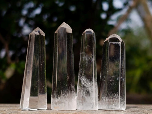 Polished Clear Quartz Pendant Size Crystals x 35 From Madagascar - Toprock Gemstones and Minerals 