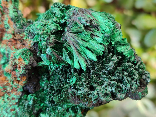 Natural Silky Malachite Specimens x 3 From Kasompe, Congo - Toprock Gemstones and Minerals 