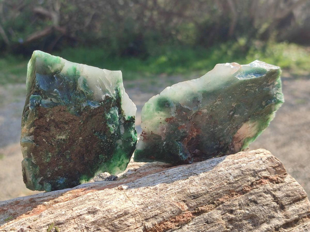 Natural Swazi Jade Cobbed Specimens x 12 From Swaziland - Toprock Gemstones and Minerals 