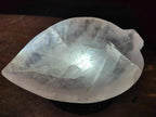 Hand Made Gemmy Rose Quartz Leaf Carvings x 4 From Madagascar - Toprock Gemstones and Minerals 
