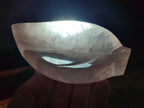 Hand Made Gemmy Rose Quartz Leaf Carvings x 4 From Madagascar - Toprock Gemstones and Minerals 