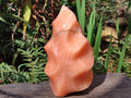 Polished XL Orange Twist Calcite Flame x 1 From Maevatanana, Madagascar - Toprock Gemstones and Minerals 