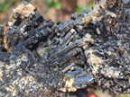 Natural Cabinet Size Schorl Black Tourmaline Clusters with Associated Minerals x 4 From Erongo, Namibia - Toprock Gemstones and Minerals 