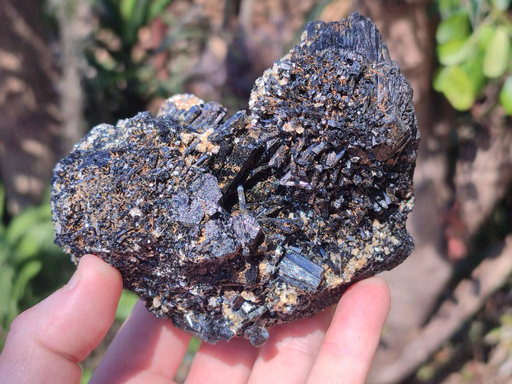Natural Cabinet Size Schorl Black Tourmaline Clusters with Associated Minerals x 4 From Erongo, Namibia - Toprock Gemstones and Minerals 
