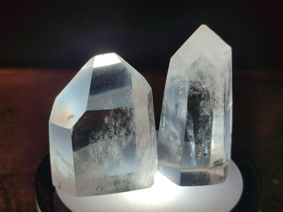 Polished Clear Quartz Crystals x 8 From Madagascar - Toprock Gemstones and Minerals 