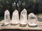 Polished Clear Quartz Crystals x 8 From Madagascar - Toprock Gemstones and Minerals 