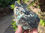 Natural Drusy Coated Chrysocolla Specimens with Malachite and Heterogenite on Dolomite Matrix x 3 From Kakanda, Congo - Toprock Gemstones and Minerals 