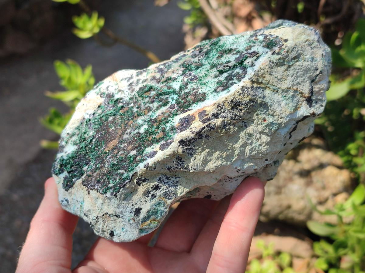 Natural Drusy Coated Chrysocolla Specimens with Malachite and Heterogenite on Dolomite Matrix x 3 From Kakanda, Congo - Toprock Gemstones and Minerals 