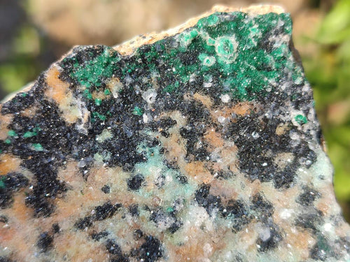 Natural Drusy Coated Chrysocolla Specimens with Malachite and Heterogenite on Dolomite Matrix x 3 From Kakanda, Congo - Toprock Gemstones and Minerals 