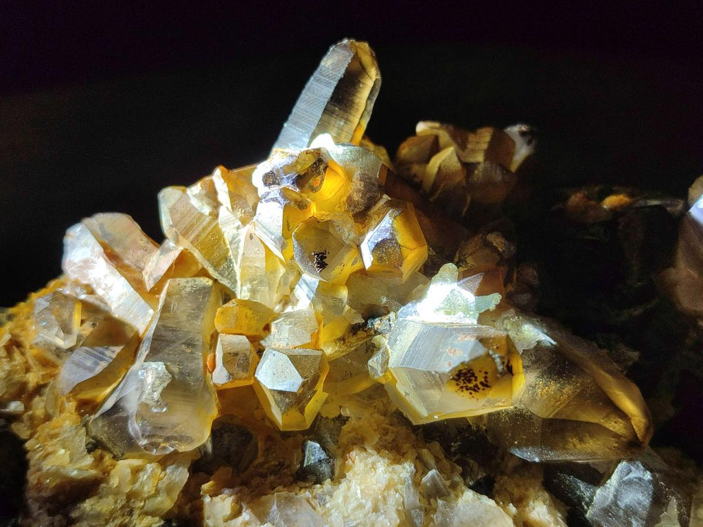 Natural Large Smokey Quartz Cluster with Hyalite Opal x 1 From Erongo, Namibia - Toprock Gemstones and Minerals 