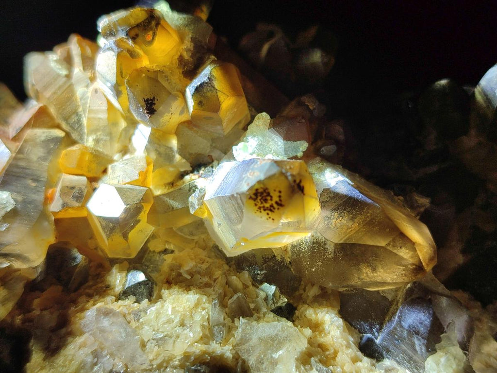 Natural Large Smokey Quartz Cluster with Hyalite Opal x 1 From Erongo, Namibia - Toprock Gemstones and Minerals 