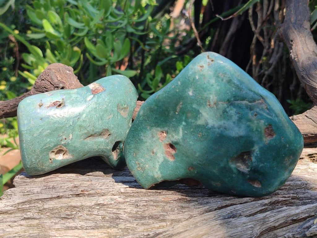 Polished and Natural Large Mtorolite Free Forms x 3 From Mutorashanga, Zimbabwe - Toprock Gemstones and Minerals 