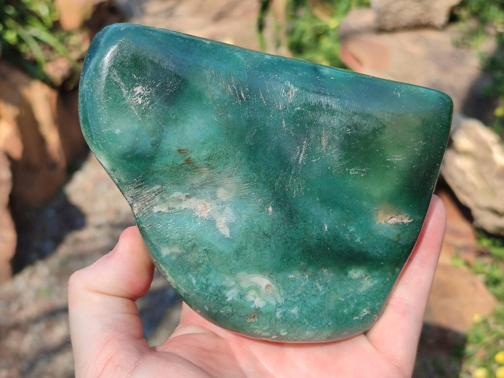 Polished and Natural Large Mtorolite Free Forms x 3 From Mutorashanga, Zimbabwe - Toprock Gemstones and Minerals 