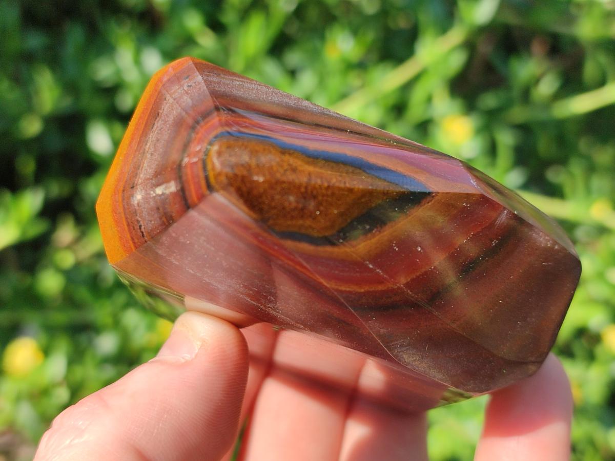 Polished Banded Tiger Iron Display Crystals x 3 From South Africa - Toprock Gemstones and Minerals 