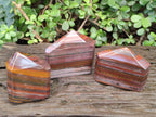 Polished Banded Tiger Iron Display Crystals x 3 From South Africa - Toprock Gemstones and Minerals 